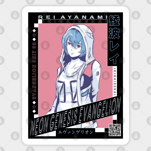 Rei Ayanami | IKIGAISEKAI V2 Magnet by IKIGAISEKAI